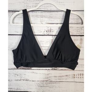 Aerie Solid Black Bikini Top with padding size XL